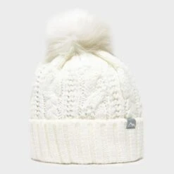 Women's Daisy Cable Knit Bobble Hat