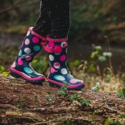 Cotswold Multicoloured Dotty Jnr Pull On Wellington Boots -Berghaus Store go 328633 h