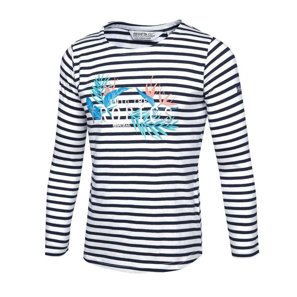 Regatta Kids' Carmella Striped Long Sleeve T-Shirt 3 Regatta Kids' Carmella Striped Long Sleeve T-Shirt