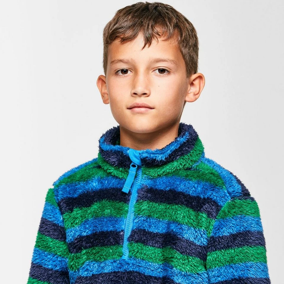 Kids' Stripe Print Half-zip Fleece 6 Kids' Stripe Print Half-zip Fleece - Image 4