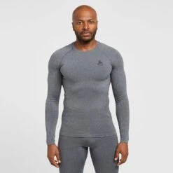Odlo Men's Performance Warm Eco Long Sleeve Baselayer Top