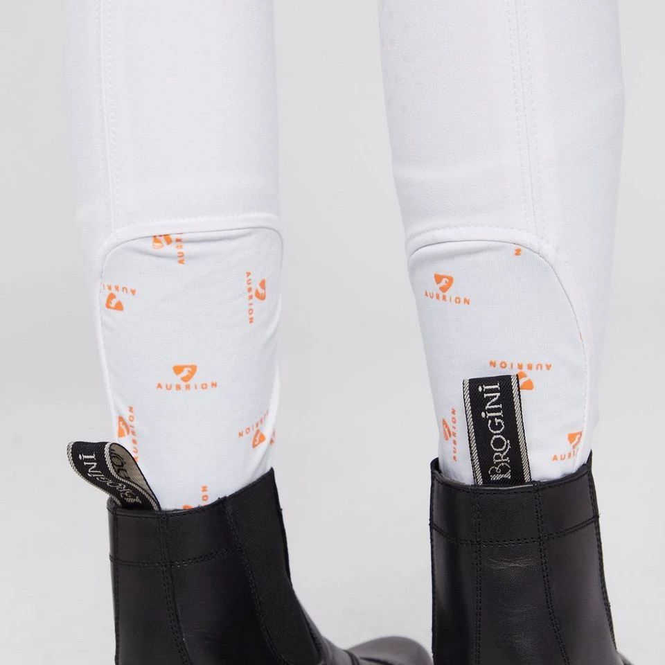 Kids' Thompson Knee Patch Breeches White 7 Kids' Thompson Knee Patch Breeches White - Image 5