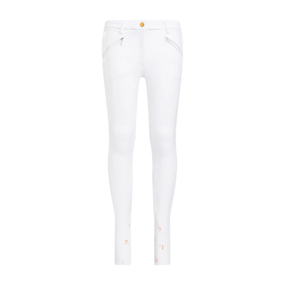 Kids' Thompson Knee Patch Breeches White 9 Kids' Thompson Knee Patch Breeches White - Image 7