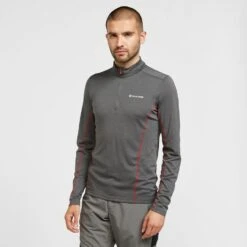 Montane Men’s Dart Zip Neck Long Sleeve T-Shirt