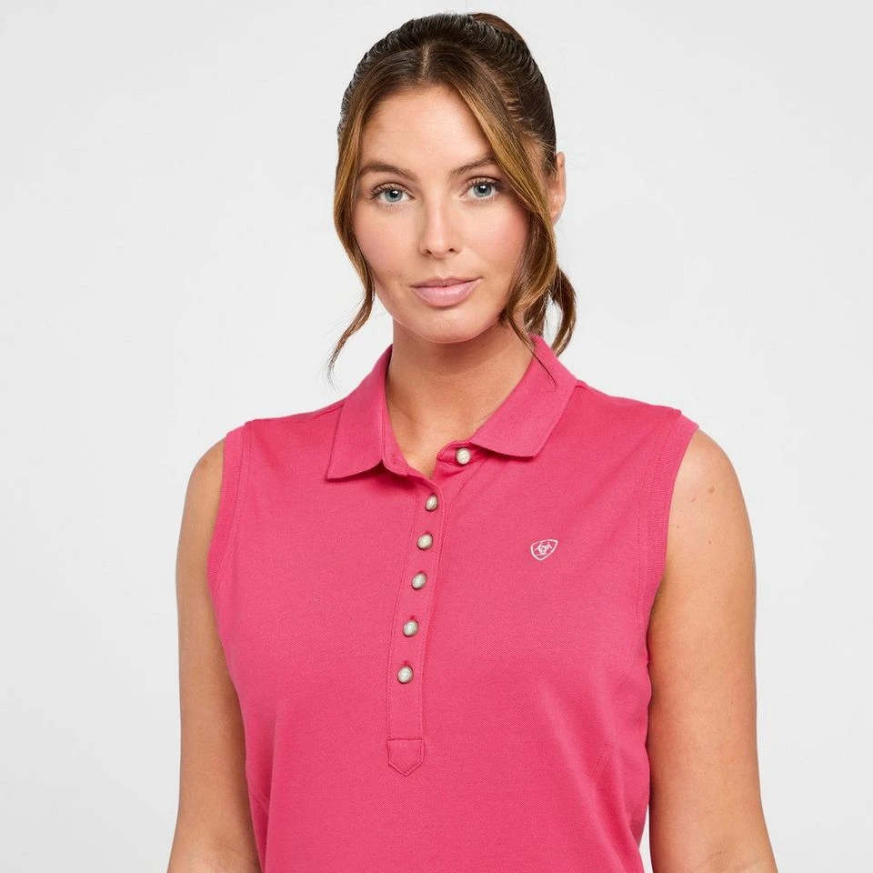 Ariat Women's Prix 2.0 Sleeveless Polo Shirt 6 Ariat Women's Prix 2.0 Sleeveless Polo Shirt - Image 4