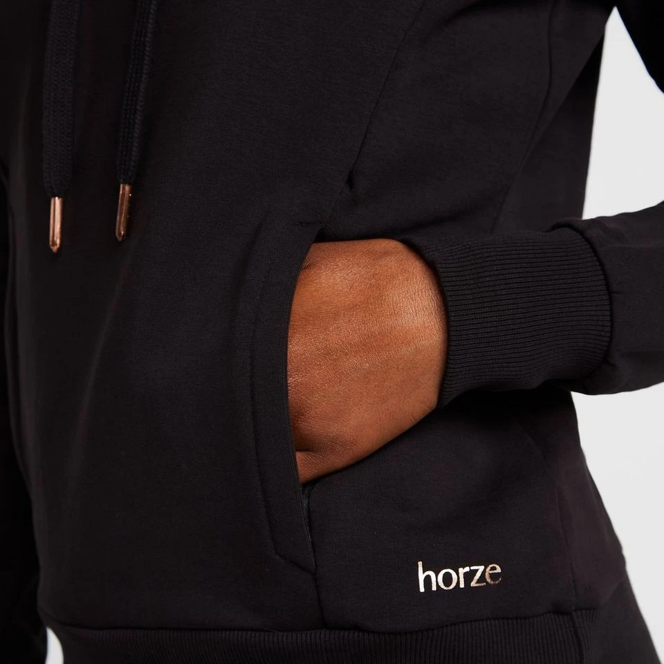 Womens Organic Remy Cotton Sweatshirt Black 7 Womens Organic Remy Cotton Sweatshirt Black - Image 5