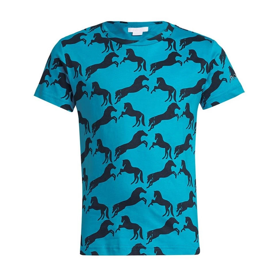 Childs Organic Micky Printed Cotton T-Shirt Hawaiian Blue 8 Childs Organic Micky Printed Cotton T-Shirt Hawaiian Blue - Image 6