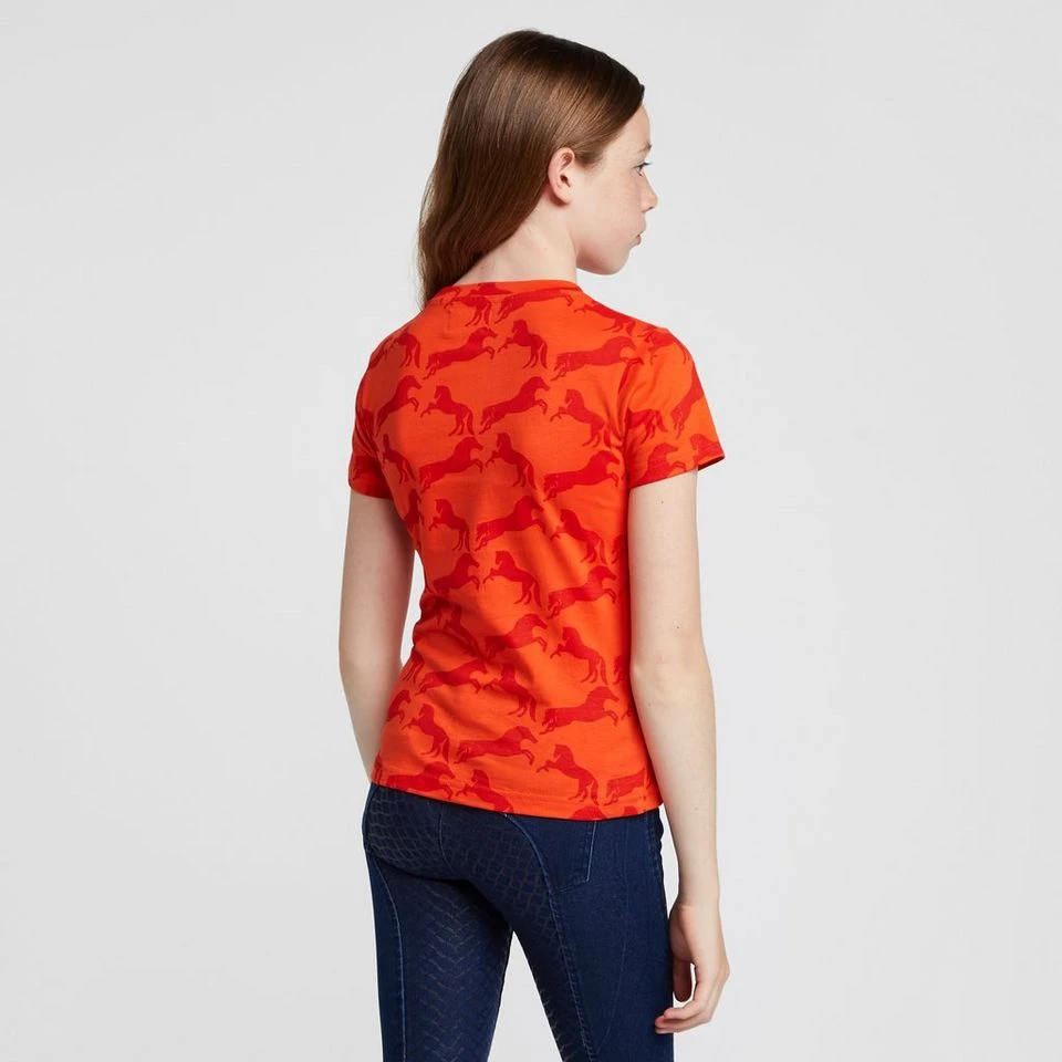 Kids' Organic Micky Printed Cotton T-Shirt Mandarine Orange 4 Kids' Organic Micky Printed Cotton T-Shirt Mandarine Orange - Image 2