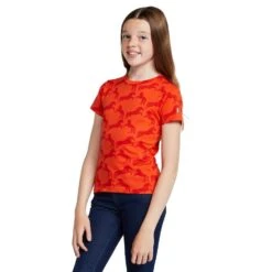 Kids' Organic Micky Printed Cotton T-Shirt Mandarine Orange 15 Kids' Organic Micky Printed Cotton T-Shirt Mandarine Orange -Berghaus Store go 576974 z