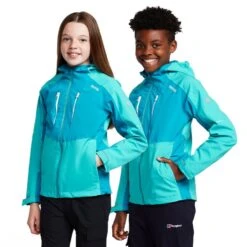 Regatta Kids' Highton III Waterproof Jacket Turquoise/Enamel -Berghaus Store go 577275 z