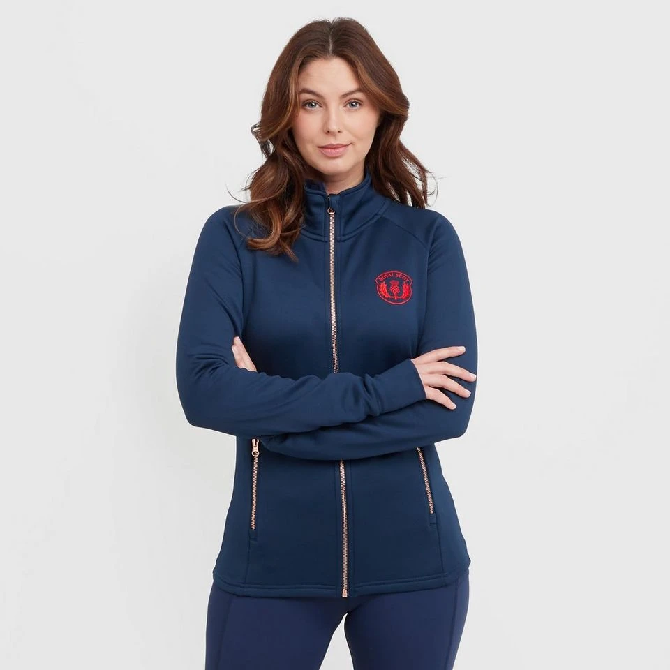 Women’s Zip Fleece In Dark Blue 3 Women’s Zip Fleece In Dark Blue