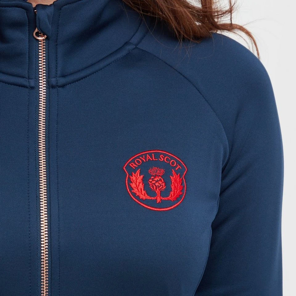 Women’s Zip Fleece In Dark Blue 6 Women’s Zip Fleece In Dark Blue - Image 4