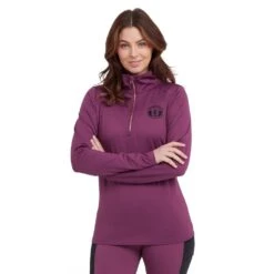 Women’s Stretch ½ Zip Top In Wine -Berghaus Store go 600887 z