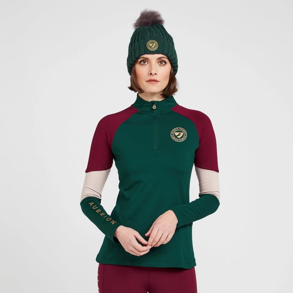 Womens Newbury Long Sleeved Base Layer Dark Green 3 Womens Newbury Long Sleeved Base Layer Dark Green