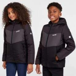 Regatta Kids' Lofthouse VI Insulated Jacket Ash Dark Grey Black