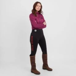 Women's Knee Patch Riding Leggings In Black -Berghaus Store go 629877 c